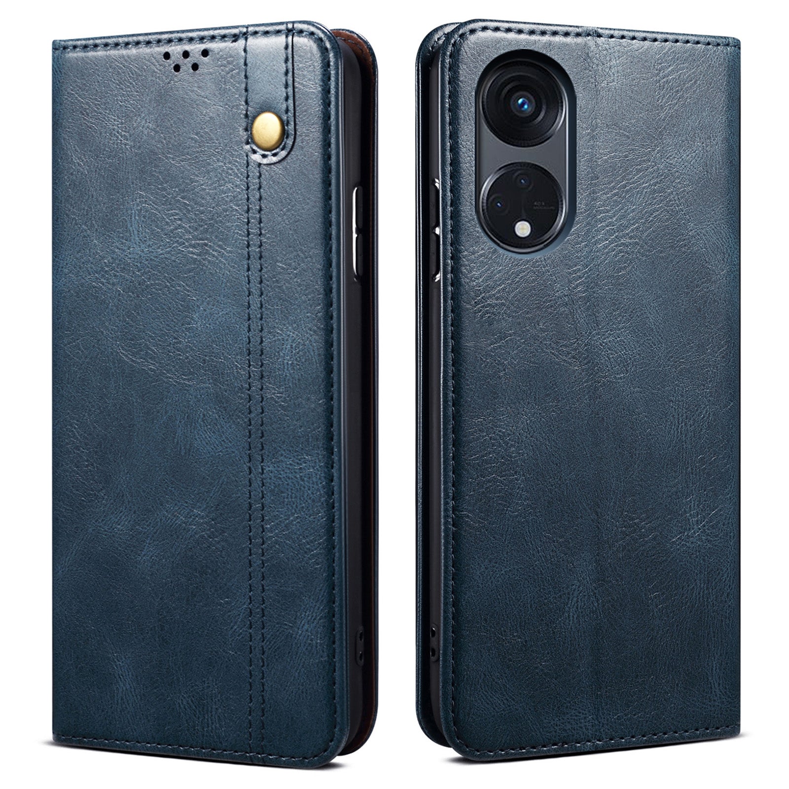 Stand Phone Case for Oppo A1 Pro 5G Reno8 T 5G Waxy Crazy Horse Texture Leather Wallet Phone Cover Stand Phone Case for Oppo A1 Pro 5G Reno8 T 5G Waxy Crazy Horse Texture Leather Wallet Phone Cover